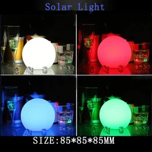 Горячая солнечная мощность светодиодная круглая лампа Изменение цвета/Устойчивый RGB свет перезаряжаемые бассейн Гирлянда для украшения сада NDS66