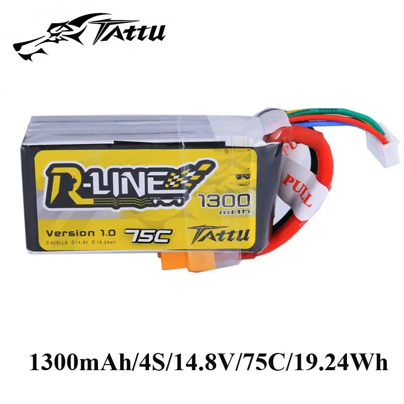 Tattu R-Line 4S 14.8V 1300mAh 75C Tattu R-Line 4S 14.8V 1300mAh 75C