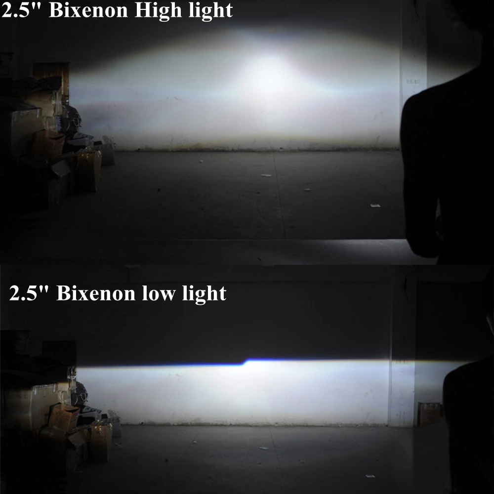 2 5 дюймов H4 H7 8 0 Мини Hid автомобильное линзы проектора Bi Xenon спираль огонь колесо