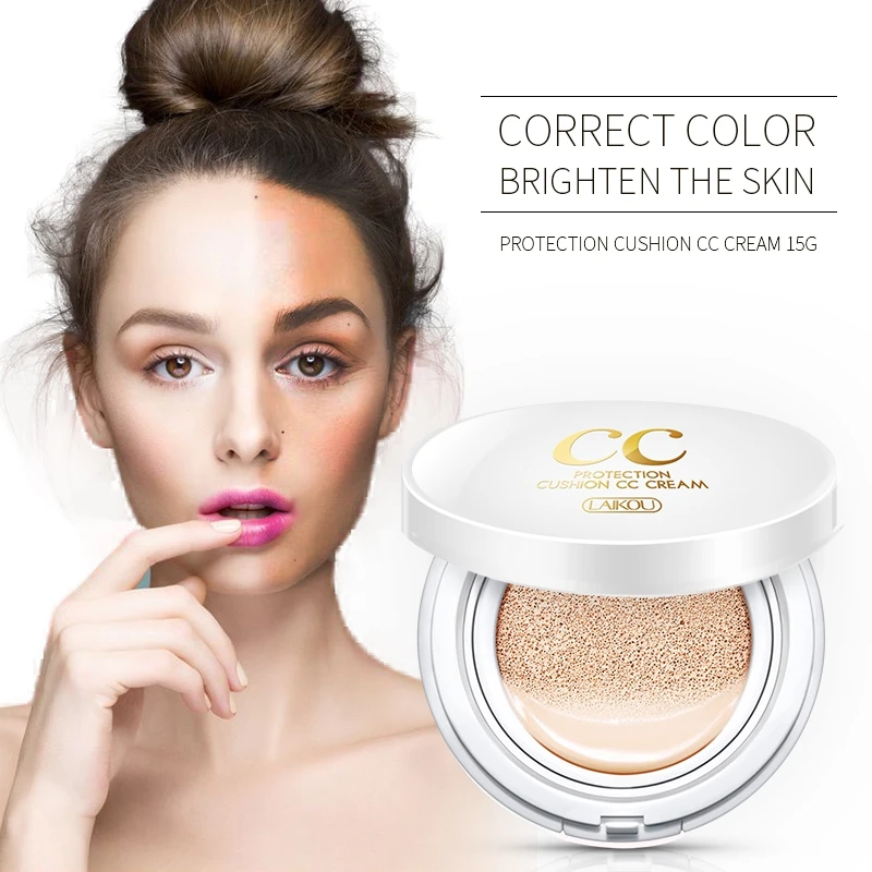 

LAIKOU Concealer Air Cushion CC Cream Moisturizing Korean Cosmetics Whitening Nude Foundation Sunscreen Cosmetic makeup replace