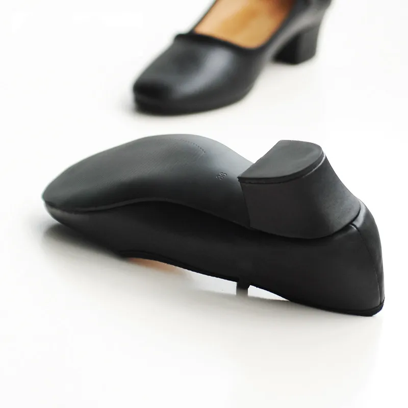  Professional Women Low Heel Ballet Shoes Dance Shose for Teacher Teaching PU Leather Single Strap T - 32685011655