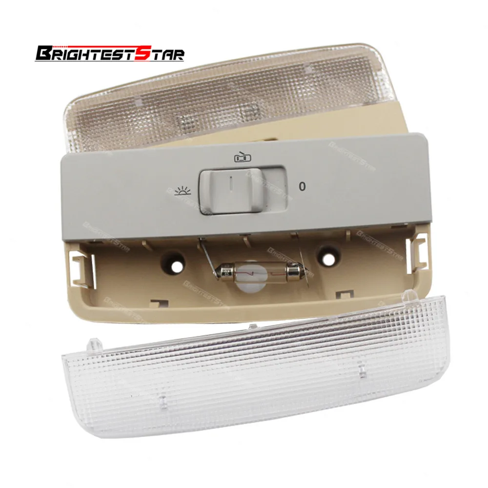 

Gray Beige Reading Light Interior Lamp Dome Light For VW Polo 9N 6R T5 2002-2015 Bora 2002-2005 Caddy 2004-2015 Fabia Seat