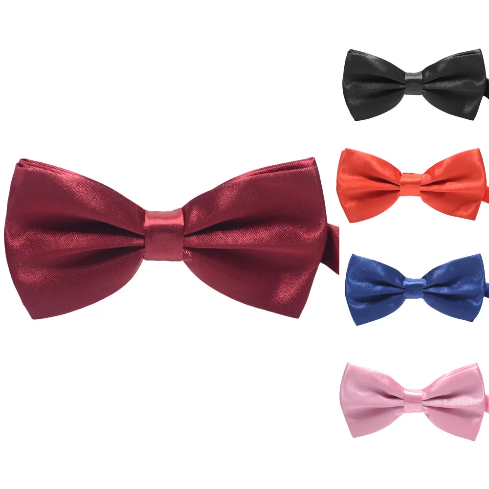

Feitong Men Bow Tie Adjustable Length wedding Male Fashion Boys Girls Kids Women Satin Tie cravate homme gift Male 2019 Fashion