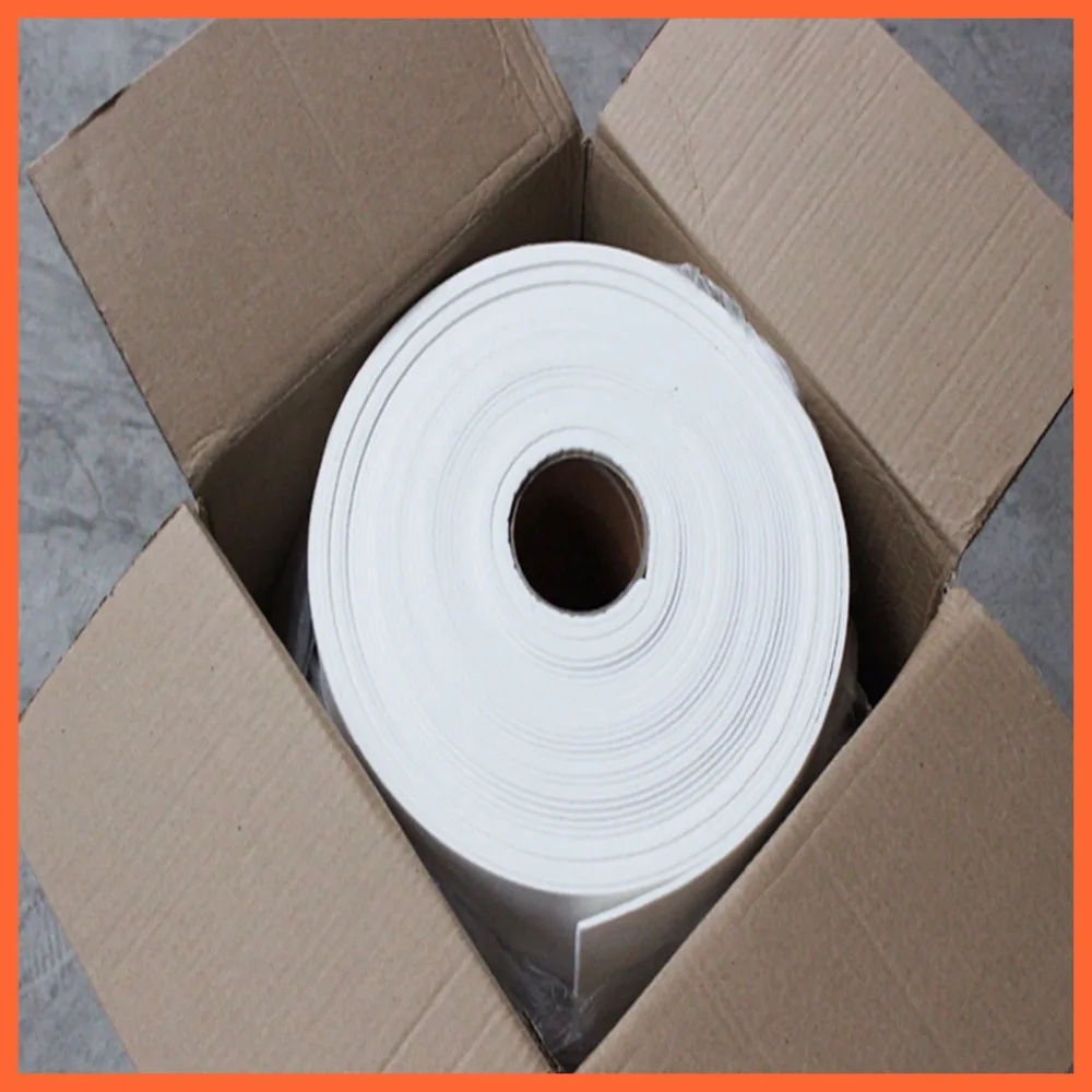 20Mx24\Ceramic fiber paper gasket ceramic board / pad / hole high temperature fireproof pad special type paper pad 20M thick 3mm