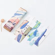 30 шт./кор. позитивным принтованным изображением Кита, бумага мультфильм закладки kawaii Детские Канцелярские Jack школьной papelaria подарки для детей