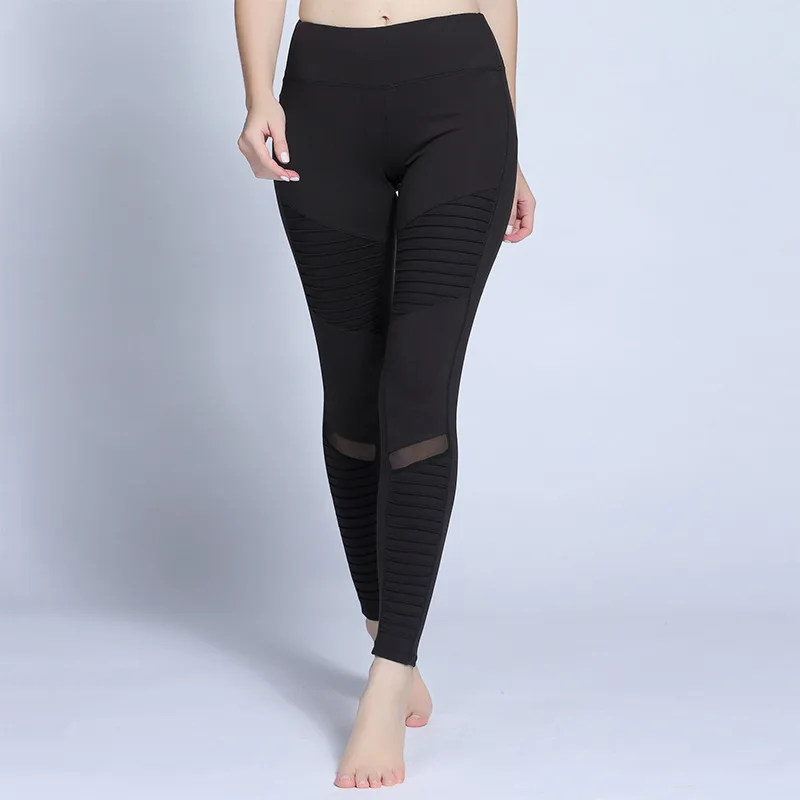 Pleated Pants YOGA Leggings Sexy Blcak comfortable Breathable Yoga
