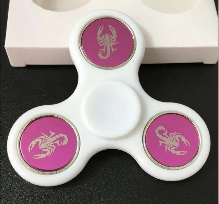 Resistance toNew Light Fidget Spinner Led Stress Hand Spinners Glow In The Dark Figet Spiner Cube EDC Anti-stress Finger | Игрушки и