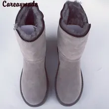 Careaymade новая модель зимней обуви женские ботинки из овечьей