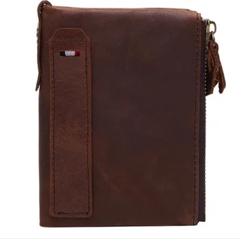 

2019 Hot Fashion Wallets for Men with Coin Pocket Wallet ID Card Holder Purse Clutch with Zipper Men Wallet with Coin Bag Gift