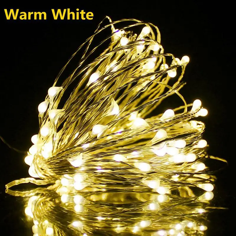CANSHUO 2/3/4/5/10M Copper Silver Wire Waterproof LED String light battery Power Holiday Christmas Tree Wedding Party Decoration CANSHUO 2/3/4/5/10M Copper Silver Wire Waterproof LED String light battery Power Holiday Christmas Tree Wedding Party Decoration