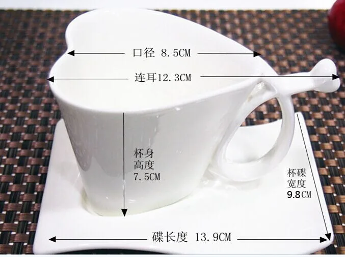 Популярная керамическая чашка для кофе в европейском стиле, креативные чашки для любви и блюдца, парные чашки для любви, день рождения, День Святого Валентина, Свадебная подарочная чашка