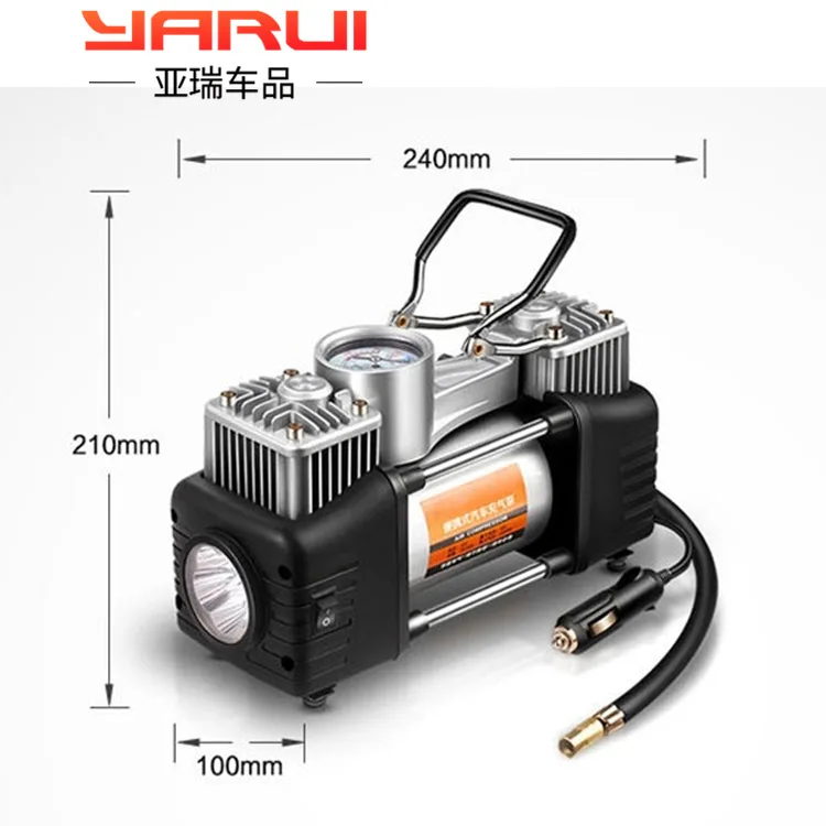 Прямые продажи с фабрики автомобиля надувной насос двухцилиндровые 12V седан автомобиль электрический шин высокого давления, портативный