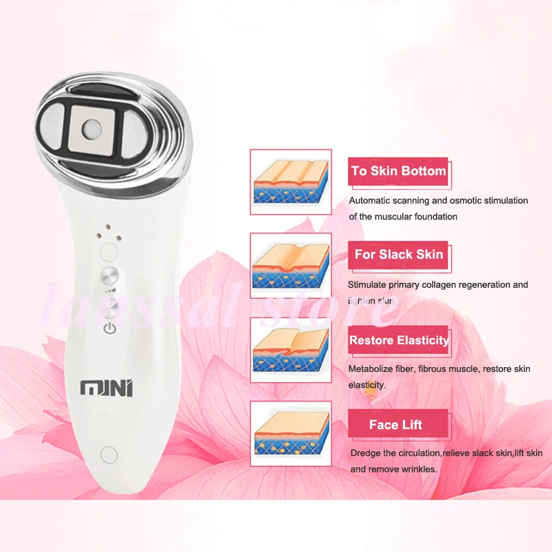 Remoção do Enrugamento Máquina da Beleza do Cuidado da Pele Mini High Intensity Focused Ultrasound Hifu Lifting Facial Ultrasonic Lift rf Led 8 Cheap Utensílios de cuidado facial