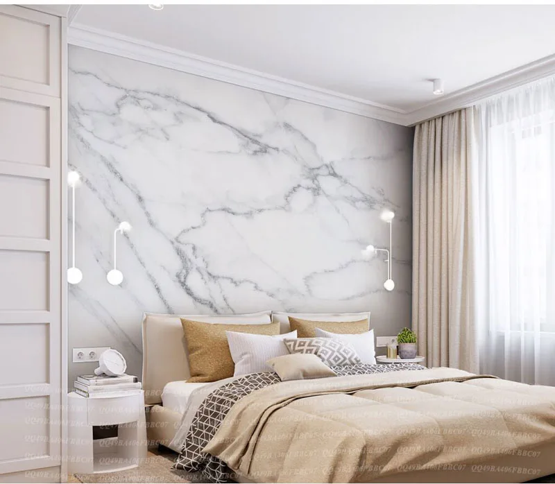 8d grey texture white marble 3d stone wallpaper papel mural for