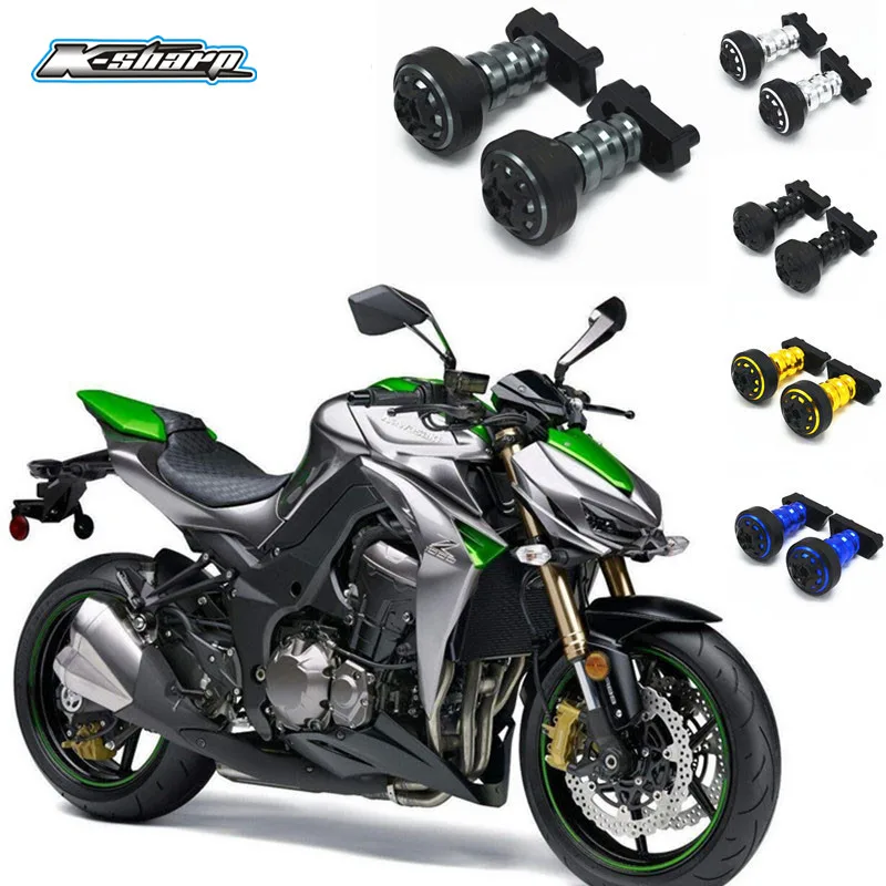 

Sale For KAWASAKI Z1000 sxMotorcycle Frame Sliders Falling Protection Anti Crash Pad Aluminum Left & Right Sides Guard