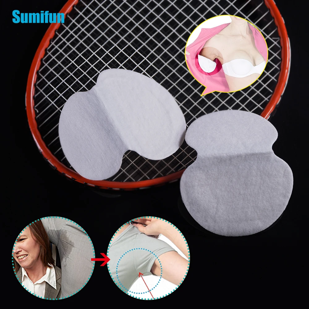 

2pcs/1pair Underarm Cotton Sweat Pads Disposable Armpits Antiperspirant Unisex Absorbing Deodorant Stickers C1428