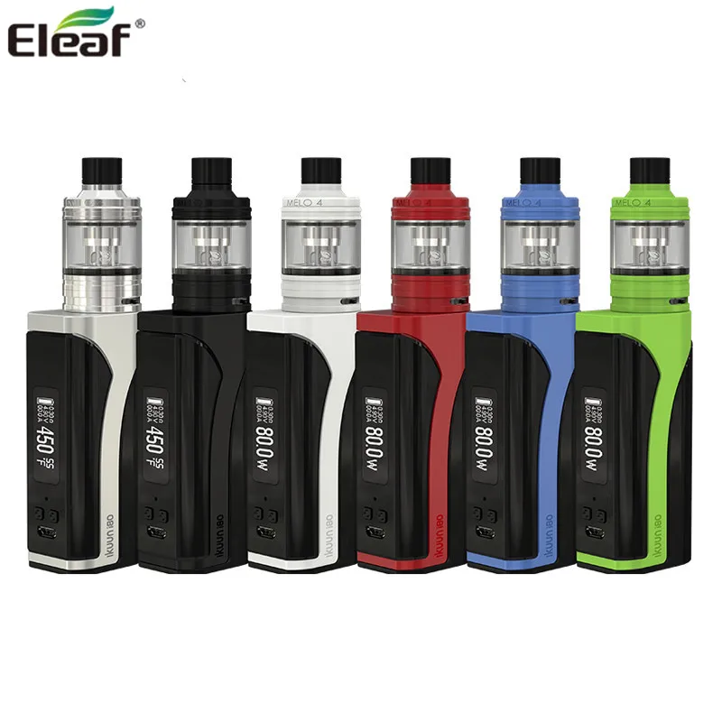 Original Eleaf iKuun/ikuu i80 Kit Box Mod 80W With Melo 4 D22 Atomizer 2ml Fit EC2 Coil Electronic Cigarettes Vaporizer herb photo