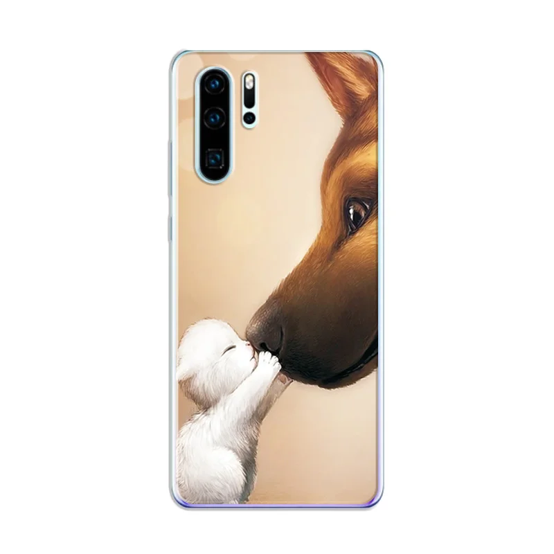 For Huawei P20 Cute Painted Case Fundas For Huawei P20 P30 Lite Soft Silicone Cover Novelty Phone Case Coque For Huawei P30 Pro