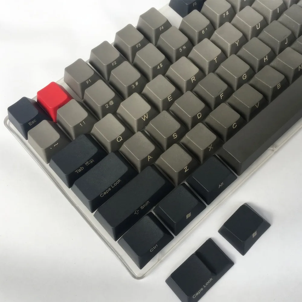 PBT ключ Шапки сбоку/принтом спереди 111 ключей ANSI Cherry MX Шапки для MX Настенные переключатели Anne Pro 2/87/104/108 механической клавиатуры