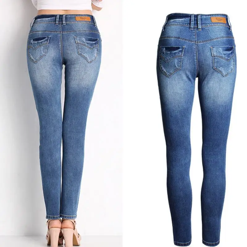 Autumn Jeans For Women High Waist Jeans Woman High Elastic