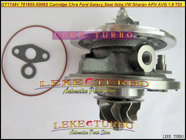 GT1749V 701855-5006S 701855 028145702S Turbocharger Cartridge Chra Core Ford Galaxy,Seat Ibiza,VW Sharan AFN AVG 1.9L TDI 110HP (2)