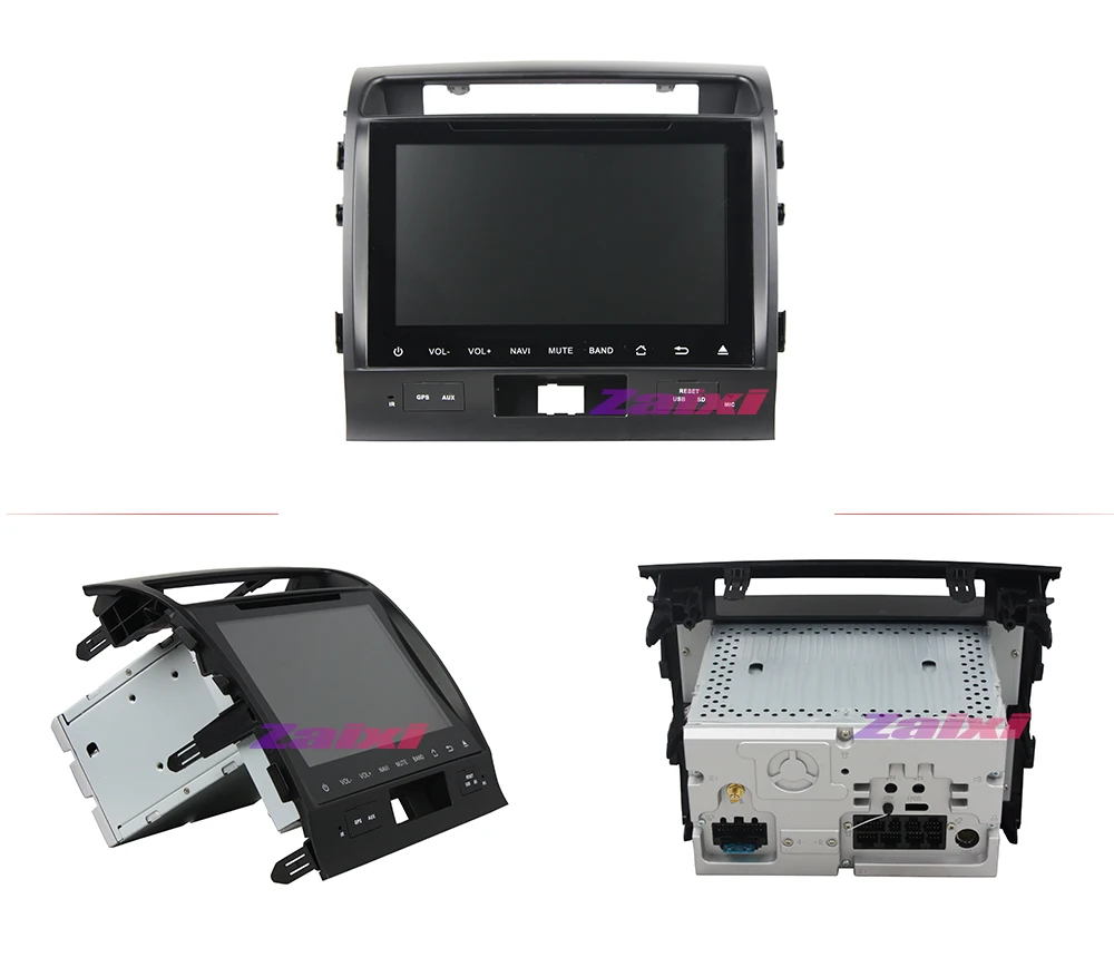 Perfect ZaiXi android car dvd gps multimedia player For Toyota Land Cruiser 2008~2012 car navigation radio video audio player Navi 1