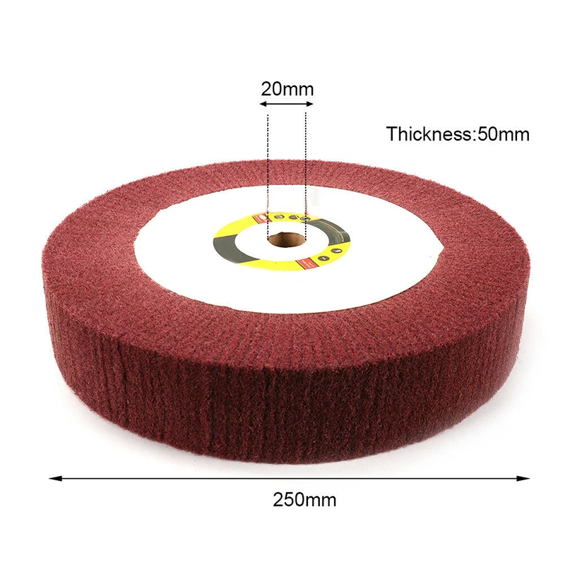Абразивный шлифовальный круг 4 ~ 12 дюймов нетканый абразивный лоскут шлифовальный, полировальный диск 4/5 "диаметр 320 Грит