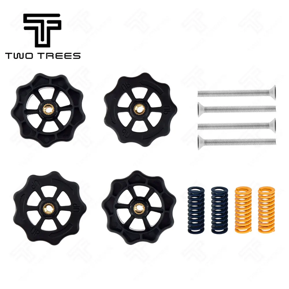 4 комплекта в партии 3D-принтеры аксессуары Модернизированный большой кручение автоматическое выравнивание гайки для Creality CR-10 CR-10S мини Ender 3 3D-принтеры s