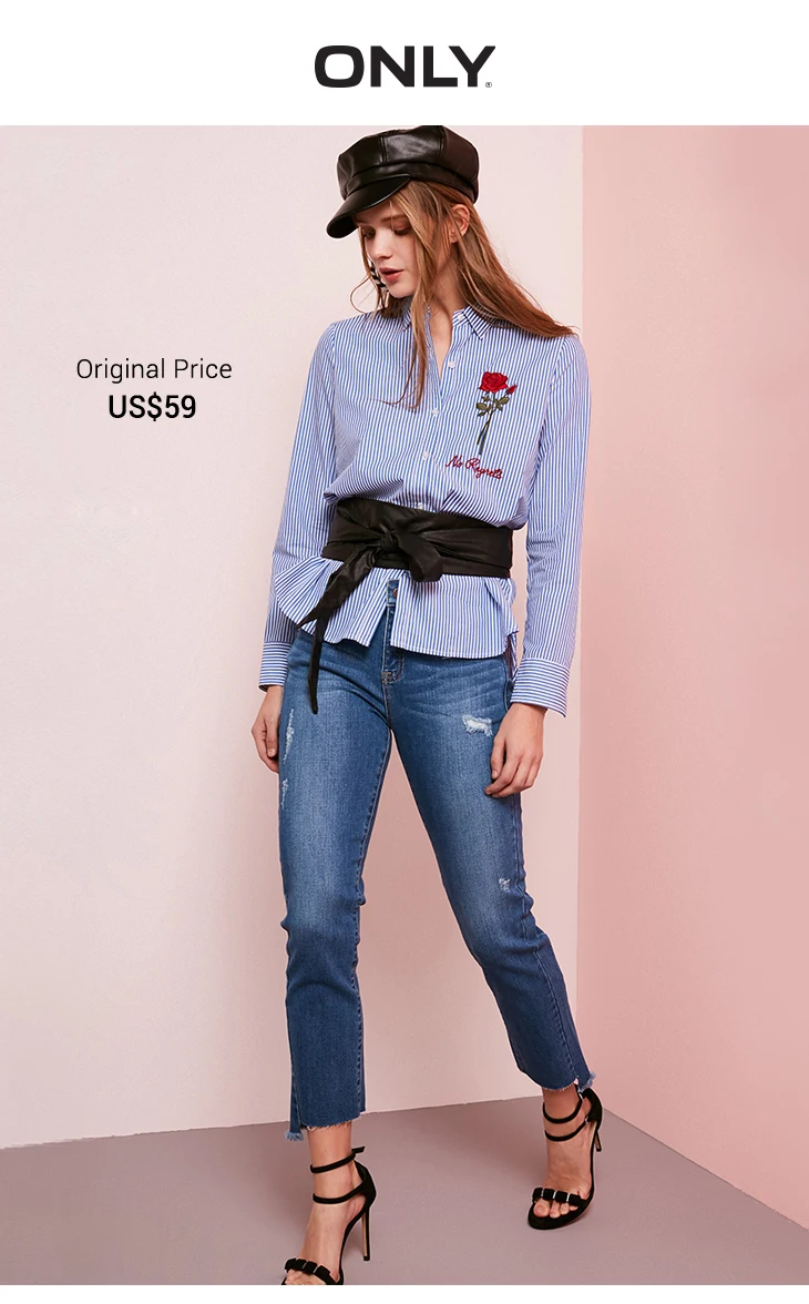 fashion ripped ankle length 