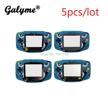 

5pcs/lot Hot Limited Case Version Handheld Game Console Full Set Shell Blue Cartoon Fit GBAGB GameboyAdvance Case Boy Aadvance