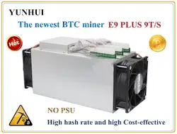 Bitcoin Miner используется показатель Ebit E9 плюс 9 т 14nm Asic шахтер БТД МПБ Шахтер (без БП) высокая стоимость-effectiv чем S9