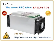 Newest Bitcoin Miner USED Ebit E9 Plus 9T 14nm Asic Miner BTC Miner (no psu) high Cost-effectiv than S9