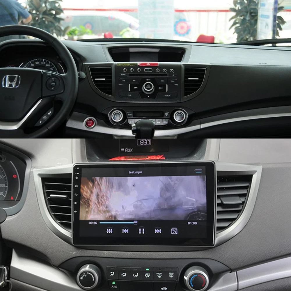Excellent Android Car Radio for Honda CRV CR-V 2012-2015 10 inch Quad Core wifi Bluetooth video audio Multimedia 2 din car dvd player 1