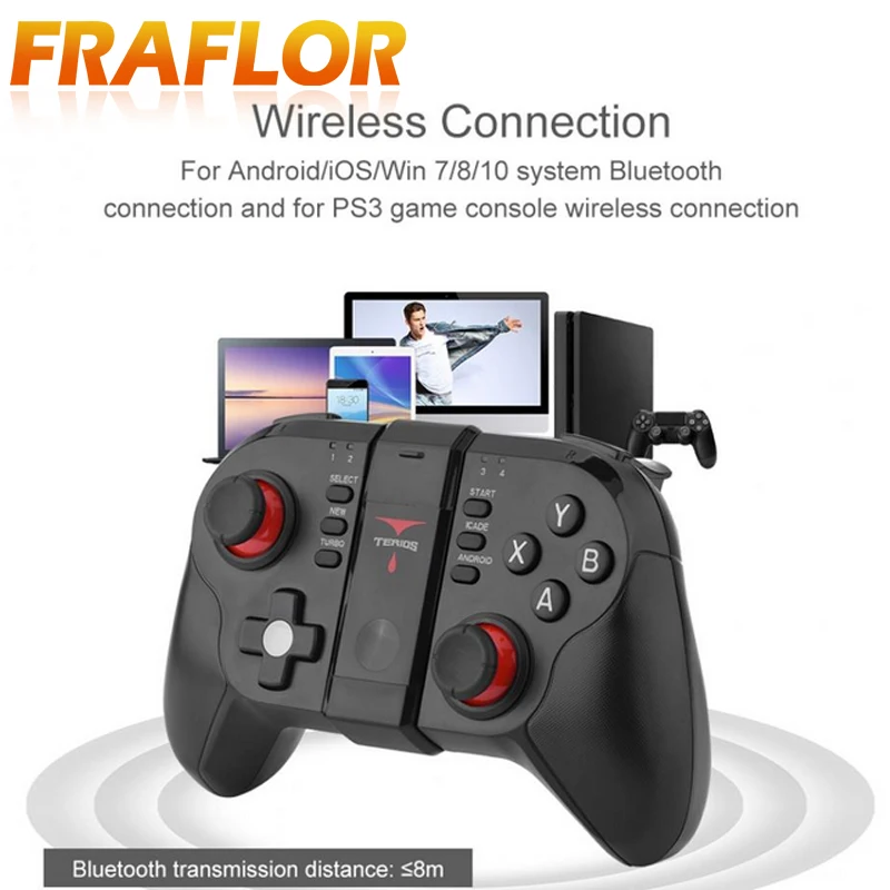 携帯電話用bluetoothワイヤレスコントローラーt9 コンソール用コントローラー Android Ios Windows7 8 10 Ps3用 ゲームパッド Aliexpress