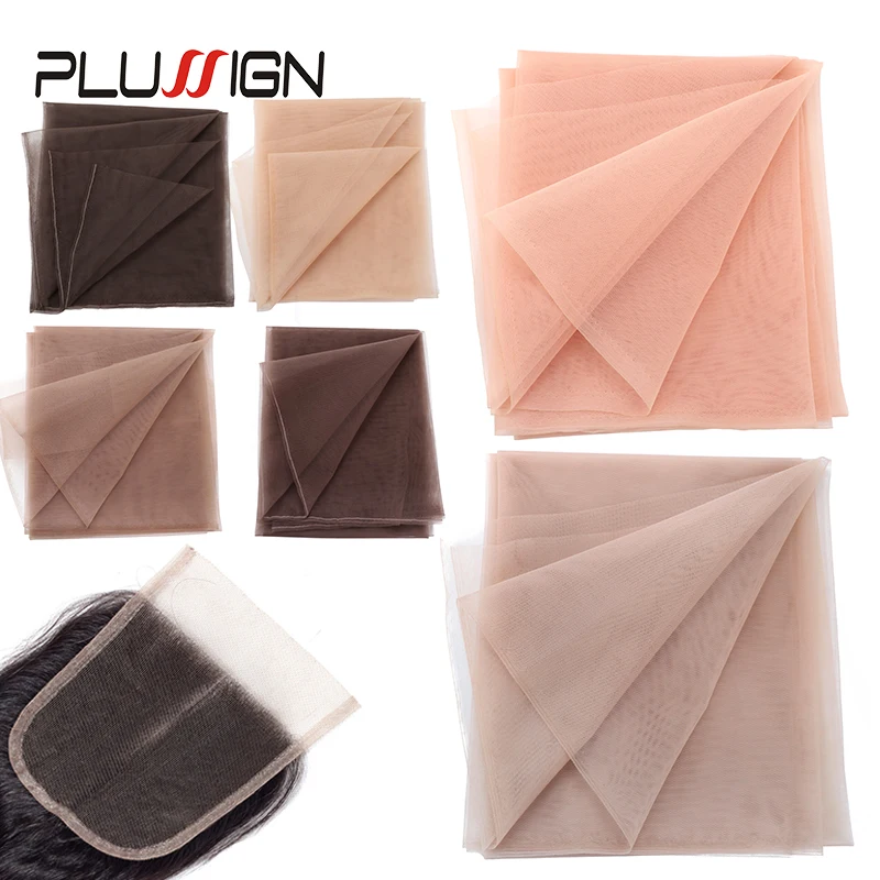 Hairnet Lace For Wig Making 1/4 Yard Dark /Light Brown Skin Tansparent Color For Wig Making Or Ventilating Lace Wig Cap Frontal