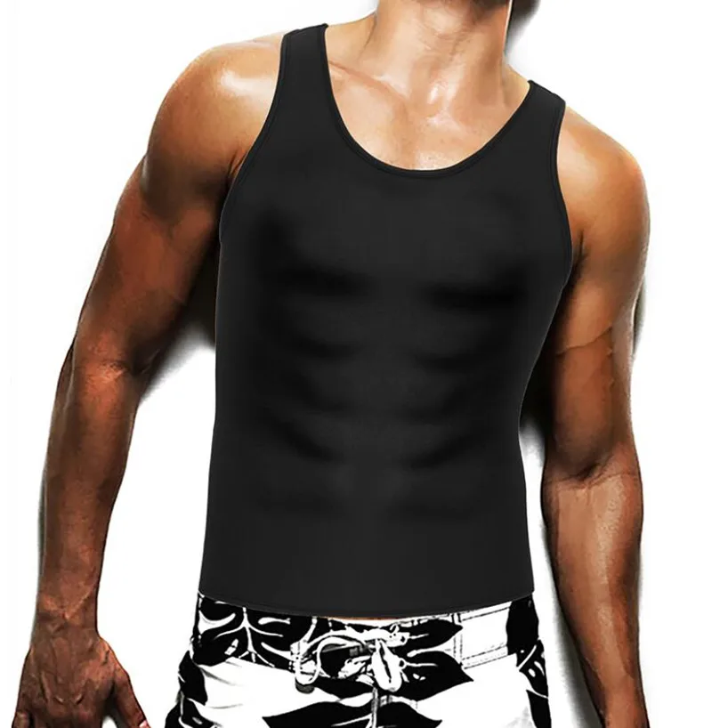 Hot Shapers Mens Compression Slimming Shirts Man Neoprene Absorbs Sweat Can be Worn with Workout Wear or Everyday Body Shapewear