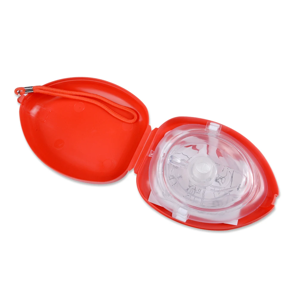 

2 Pieces CPR Rescue Face Mask Mouth To Mouth With One-way Valve For First Aid Training