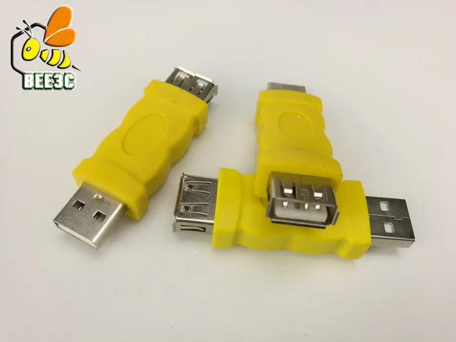 USB 2,0 мужчина к гнезду угловой разъем адаптера для ноутбука ПК компьютера 90 180 градусов U L форма корсс черный желтый 300 шт