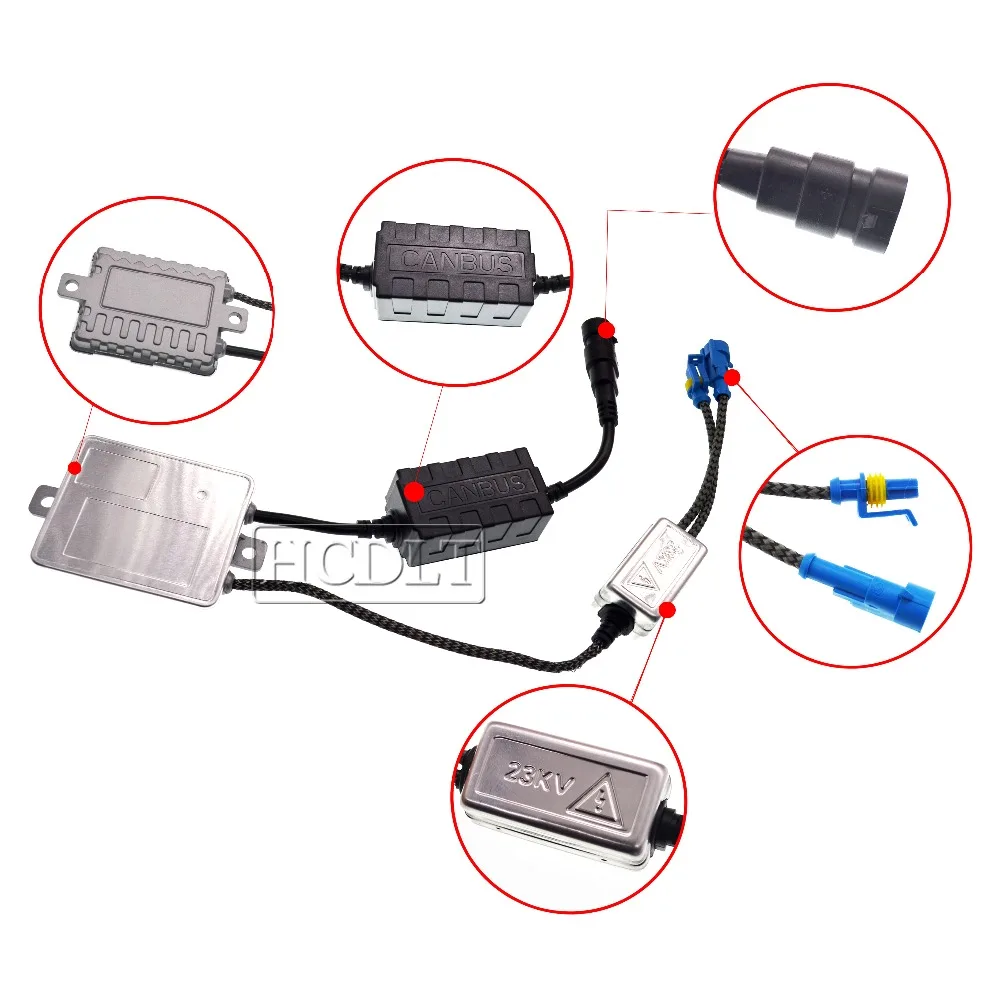 HCDLT 35W No Error Canbus HID Xenon Ballast AC 12V EMC Car Light Xenon Canbus Ballast For 35W Auto Headlamp Bulb Kit Car Styling (5)