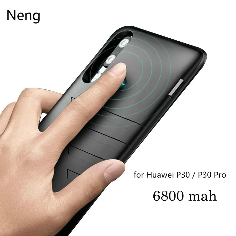 NENG 6800mAh зарядное устройство чехол для Huawei P30 внешний аккумулятор зарядки тонкий