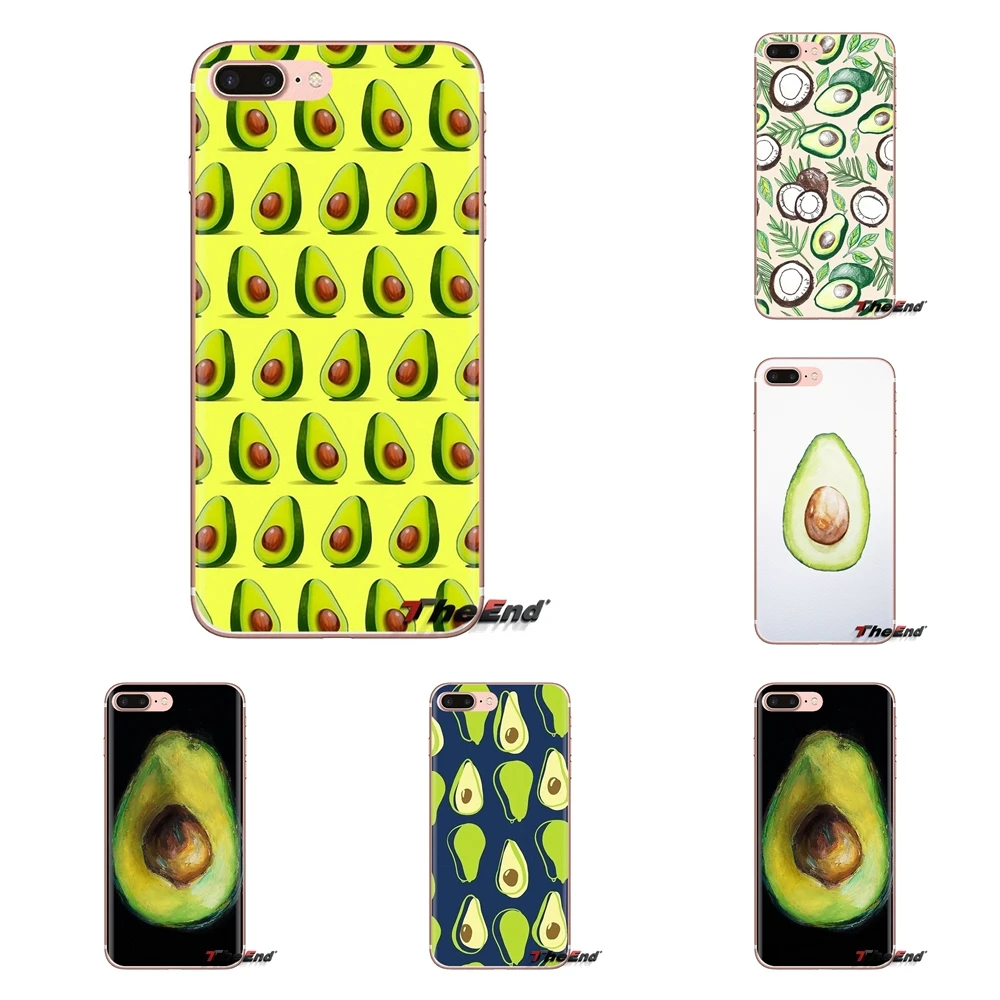 Прозрачные мягкие чехлы для Xiaomi Mi3 Samsung A10 A30 A40 A50 A60 A70 Galaxy S2 Note 2 Grand Core Prime Авокадо