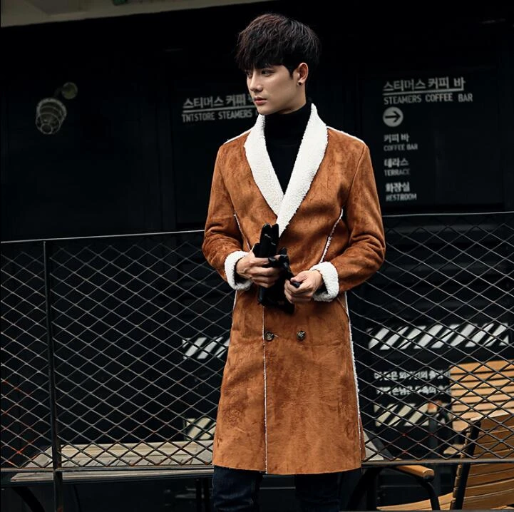 black trench coat with fur collar