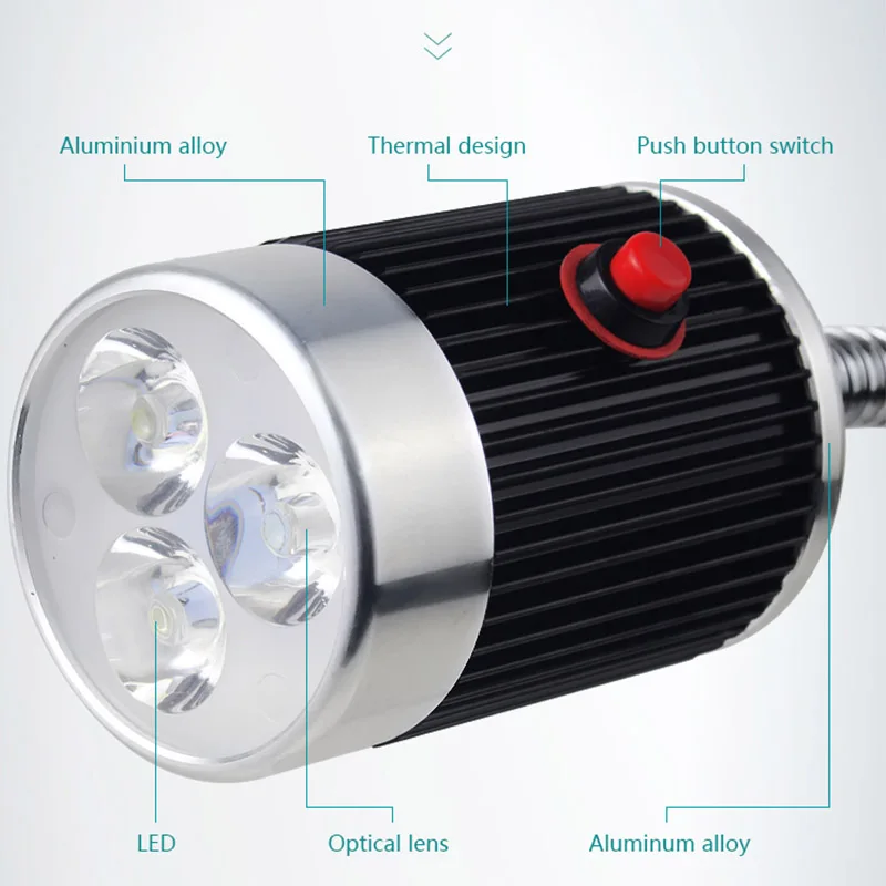 Светодиодный ЧПУ Свет gooseneck светильники для швейной машинки ...