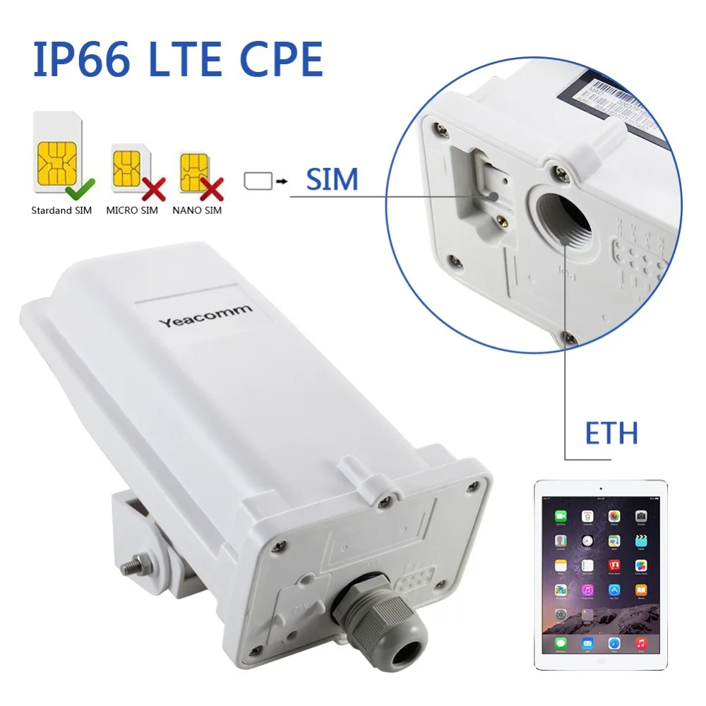  Support POE YF-P11 outdoor 4g CPE router access point bridge LTE 150M with 8dbi built-in antenna