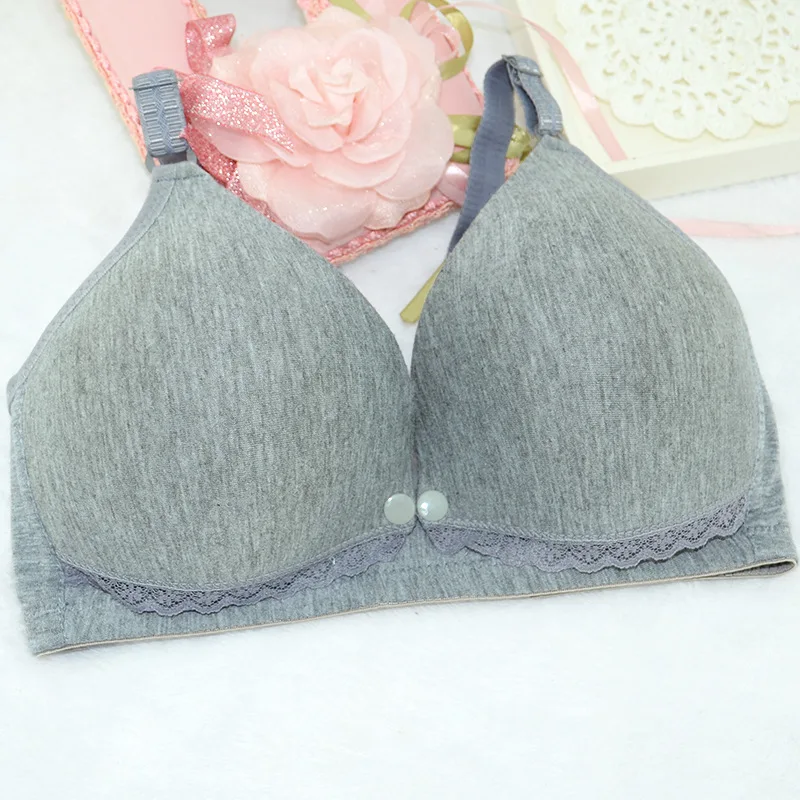 Breastfeeding Cotton Maternity Front Closure Nursing Sleep Bras For