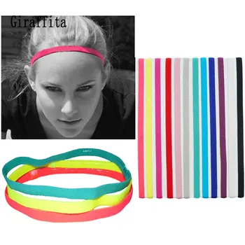 

Giraffita Women Men yoga hair bands Sports Headband Anti-slip Elastic Sweatband Football Yoga Running biking Headband