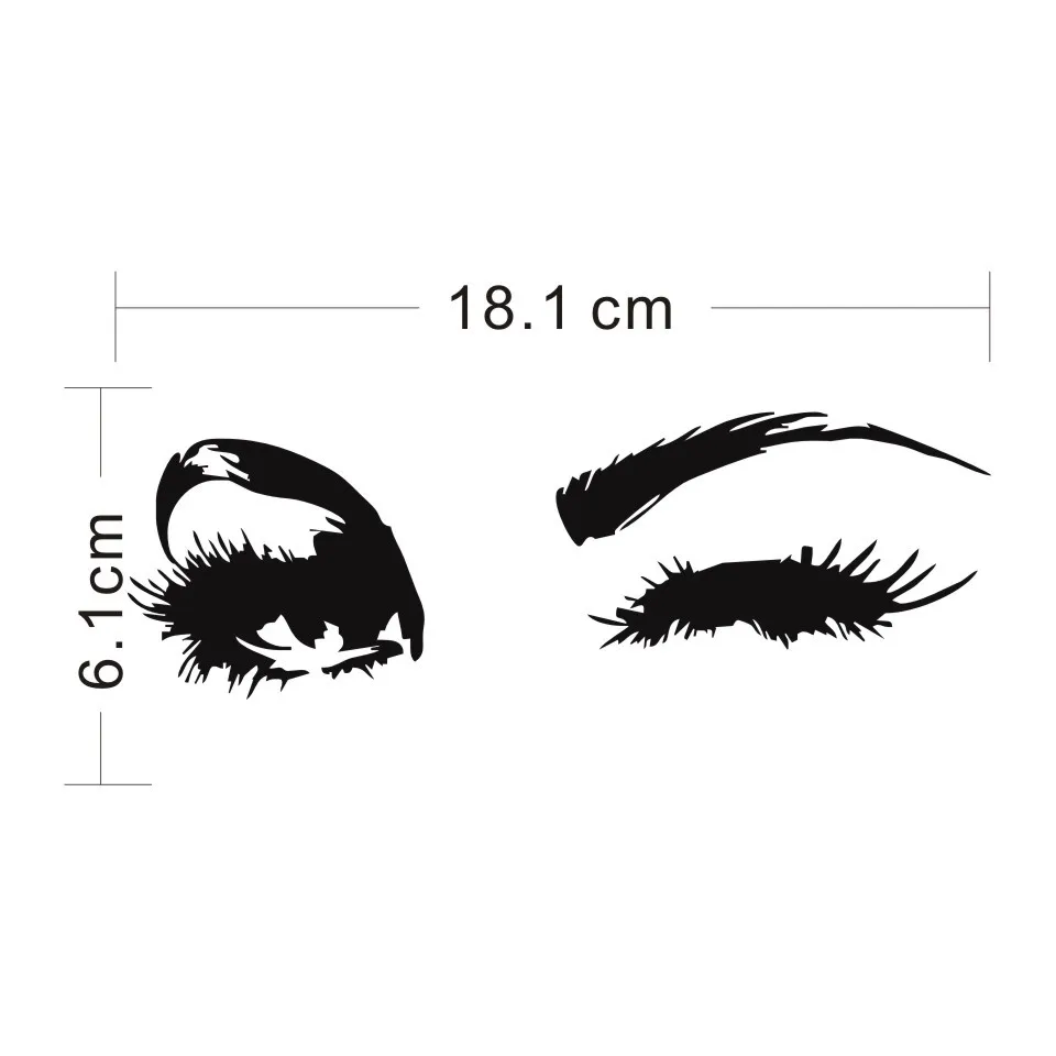 Cunymagos Eyes Beauty Salon Fashion Vinyl Car Sticker Creative Car Body Window Wall Decal Stickers Funny Car Styling 18.16 (2)
