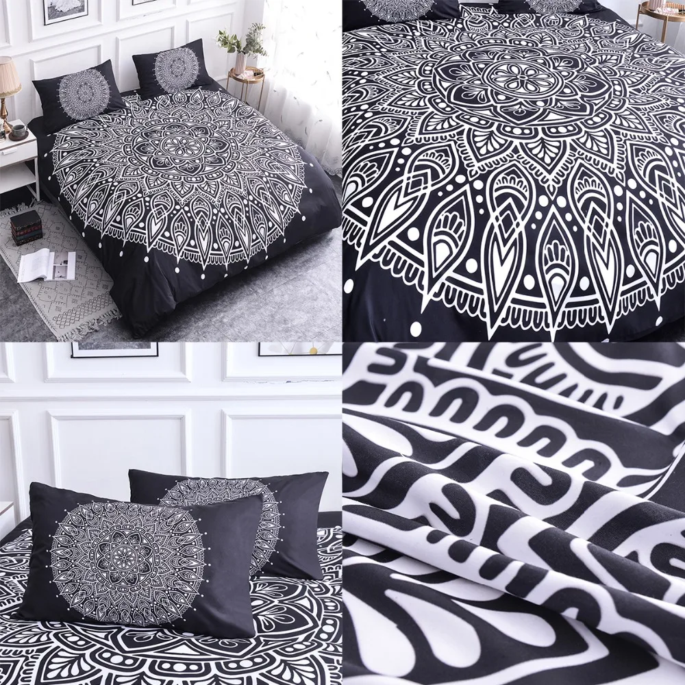 Boniu Luxury Mandala Print Bedding Set 3d Comforter Set Single Queen King Adult Duvet Cover Pillowcases Home Decor Bedclothes