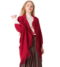Women Autumn Winter Knit Cardigan Cardigan Fringe Red Cloak Shawl Bat Sleeve Knit Coat Women Autumn Winter Knit Cardigan Cardigan Fringe Red Cloak Shawl Bat Sleeve Knit Coat