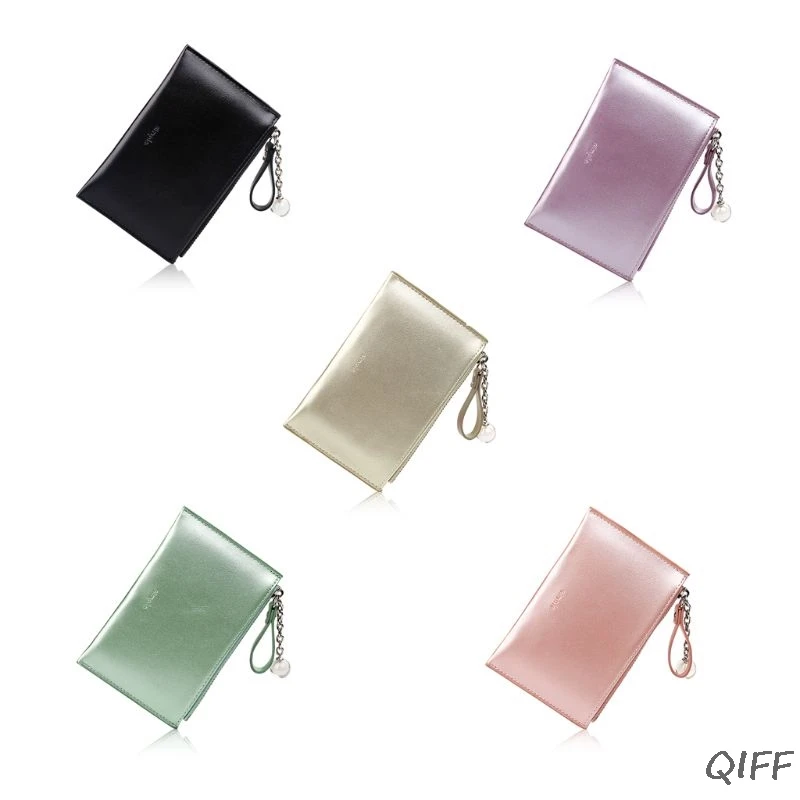 

Women Girls Hologram Credit Card Holder Wallet Coin Bag Case Leather Small Handbag Purse